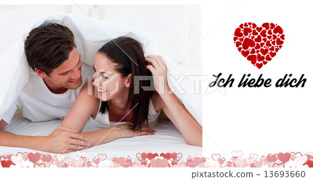 Composite image of cute valentines couple Composite image of cute valentines couple 13693660