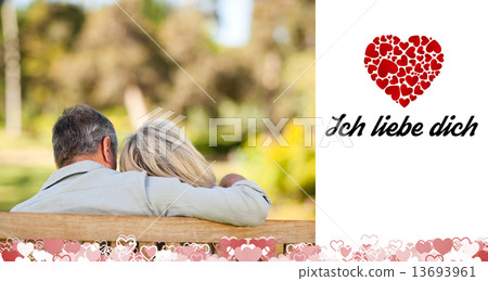 Composite image of cute valentines couple 13693961