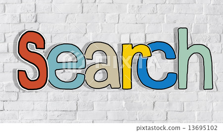 The Word Search on a Brick Wall Background The Word Search on a Brick Wall Background 13695102