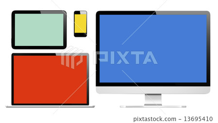 Collection of Three Dimensional Digital Devices Collection of Three Dimensional Digital Devices 13695410
