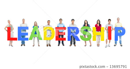 Group of People Holding Alphabet 13695791