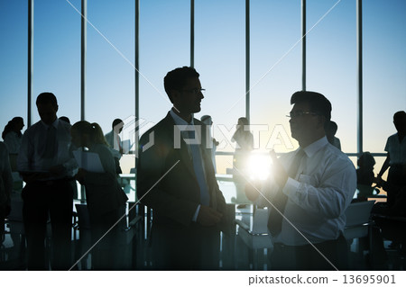 Group of Business People Meeting 13695901