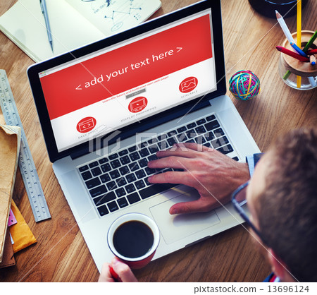 Businessman Web Design Copy Space Concept Businessman Web Design Copy Space Concept 13696124