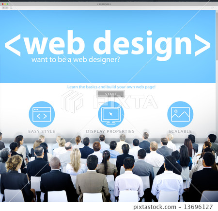 Business People Web Design Seminar Concept Business People Web Design Seminar Concept 13696127