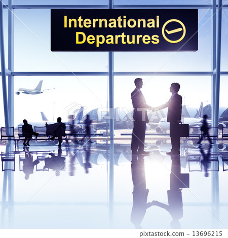 Group of People in the Airport Group of People in the Airport 13696215