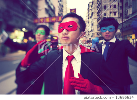 Asain Businessmen Superheroes Asain Businessmen Superheroes 13696634