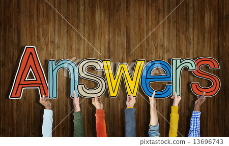 Answer word Concepts Isolated on White Answer word Concepts Isolated on White 13696743