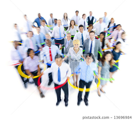 Large Group of Business People Large Group of Business People 13696984