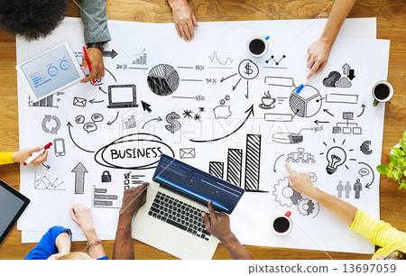 Business People Working with Business Issues 13697059