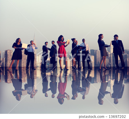 Business People Meeting Working City Concept Business People Meeting Working City Concept 13697202