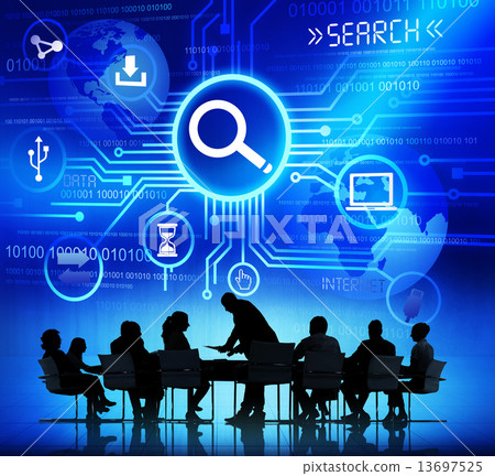 Group of Corporate People Discussing About Internet Search Optim Group of Corporate People Discussing About Internet Search Optim 13697525