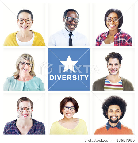 Portrait of Multiethnic Colorful Diverse People 13697999