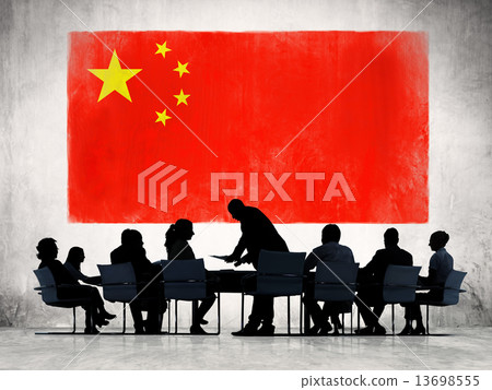 Small group of business people meeting in China Small group of business people meeting in China 13698555