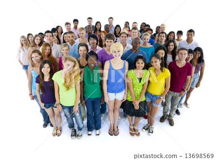 Group of united students 13698569