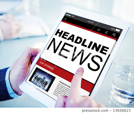 Headline News Top Stories Online Concepts 13698623