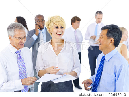 Group of Business People Meeting Group of Business People Meeting 13698640