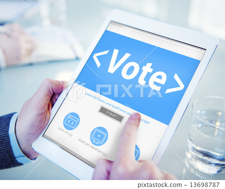 Digital Online Vote Democracy Politcs Election Government Concep Digital Online Vote Democracy Politcs Election Government Concep 13698787