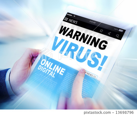 Digital Online Internet Warning Threat Virus Concept Digital Online Internet Warning Threat Virus Concept 13698796