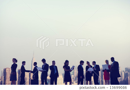 Business People Meeting Working City Concept Business People Meeting Working City Concept 13699086