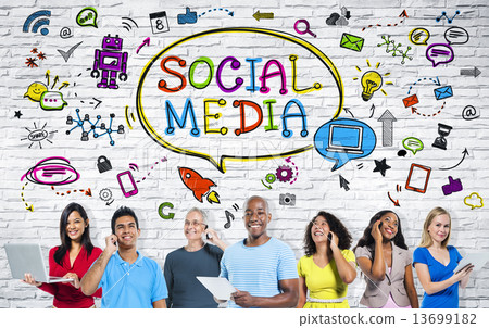 People with Social Media Communication 13699182