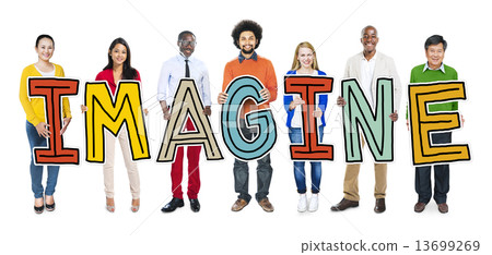 Group of People Standing Holding Imagine 13699269