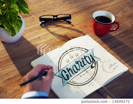 Businessman Brainstorming About Charity and Relief Work 13699272
