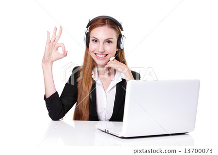 Business Woman customer service worker Business Woman customer service worker 13700073