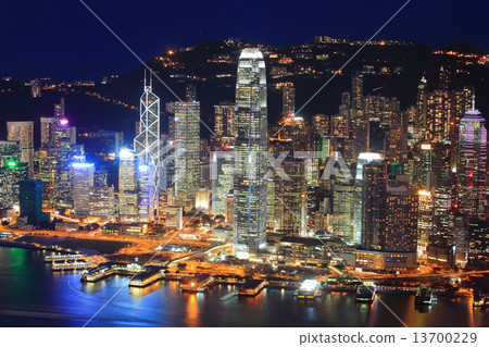 Hong Kong night view 13700229