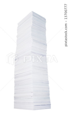 Stack of paper Stack of paper 13700777