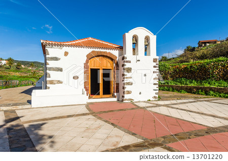 Small white church at Canary village 13701220