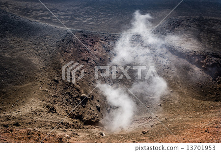 Etna volcano active crater Etna volcano active crater 13701953
