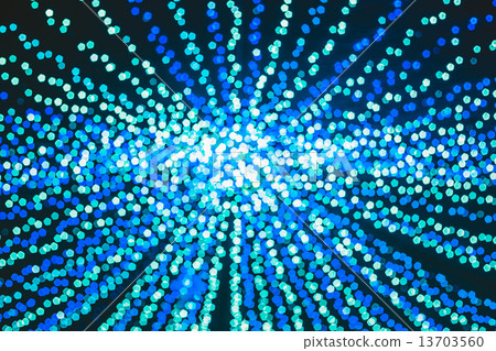 Defocused Blue Boke Bokeh Urban City Background Effect. Design B 13703560