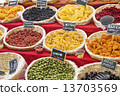 Dried food in a market 13703569
