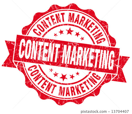 content marketing red vintage isolated seal 13704407
