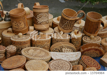 Wooden souvenirs 13704964