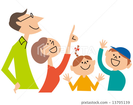 Family 4 people pay attention 02 13705139