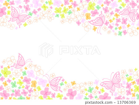 Spring flower butterfly 13706369