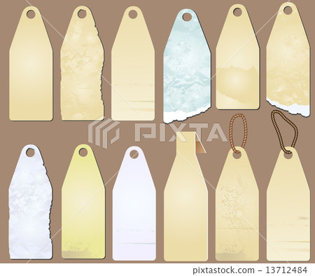 set of the various price tags in grunge style set of the various price tags in grunge style 13712484