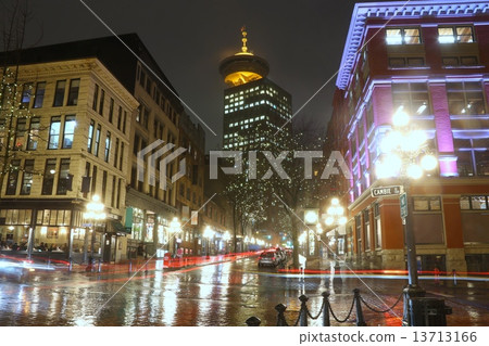 Vancouver downtown night view - Vancouver DownTown at Night Vancouver downtown night view - Vancouver DownTown at Night 13713166