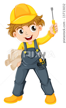 A young mechanic 13713832