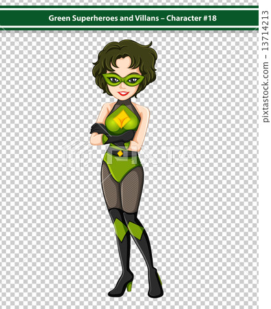 Green Superhero 13714213