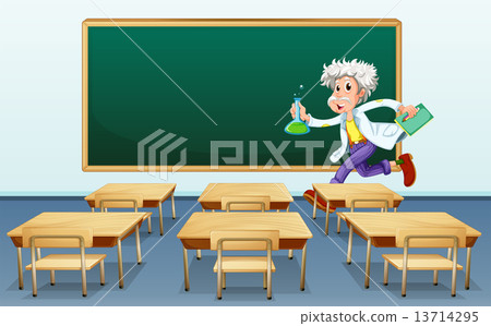Scientist in classroom Scientist in classroom 13714295