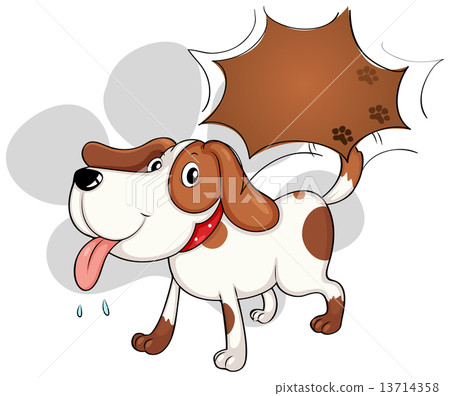 A cute dog panting A cute dog panting 13714358