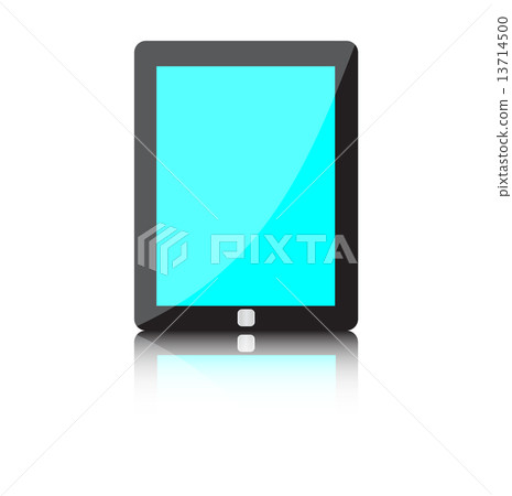 Illustration of modern technology device - computer tablet 13714500