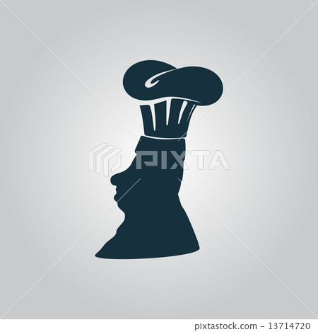Silhouette of chef in hat 13714720