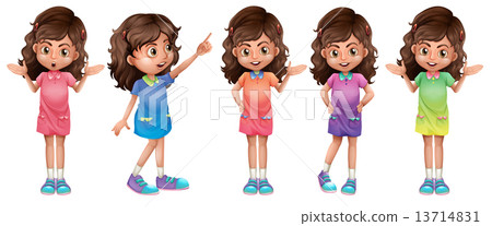 A character of a young girl A character of a young girl 13714831