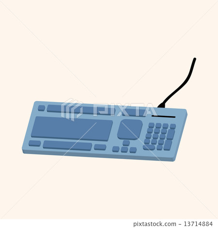 Computer Keyboard Element computer theme Keyboard elements vector - Stock Illustration [13714884 ...