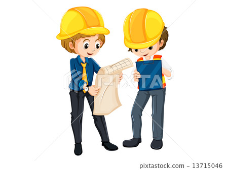 Two engineers planning Two engineers planning 13715046