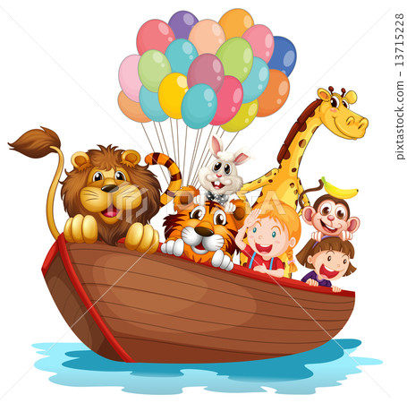 A boat full of animals 13715228