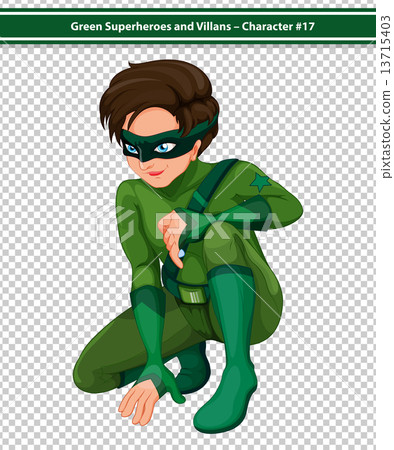 Green Superhero Green Superhero 13715403